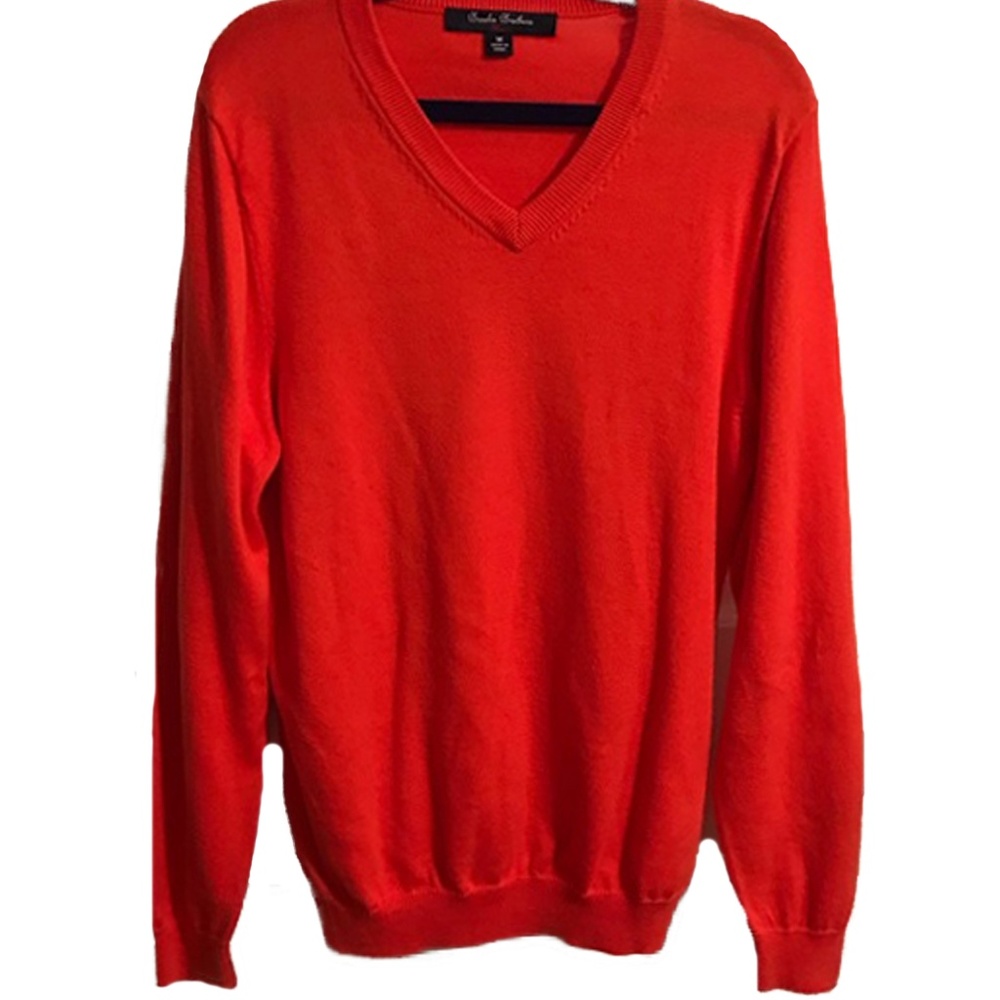 Brooks Brothers Boys Orange Sweater Medium 10/12
